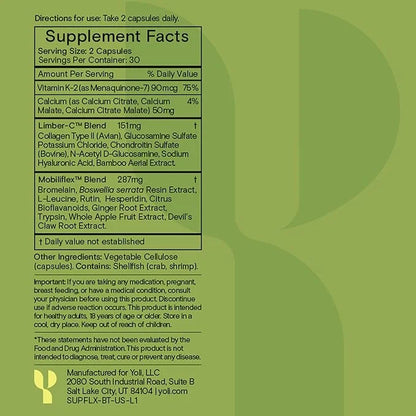 Yoli® Flex - Joint Support Supplement K2 Joint