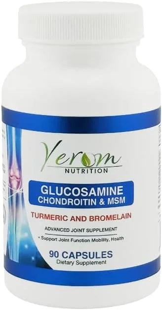 Glucosamine Chondroitin MSM Turmeric & Bromelain 90 Capsules