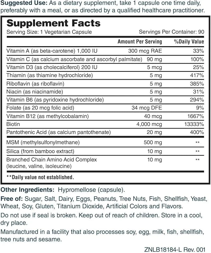 Nature's Lab Hair Skin and Nails 90 Ct (90 Day