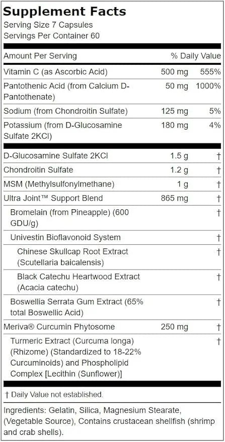 Lindberg Joint Support Supplement 420 Capsules