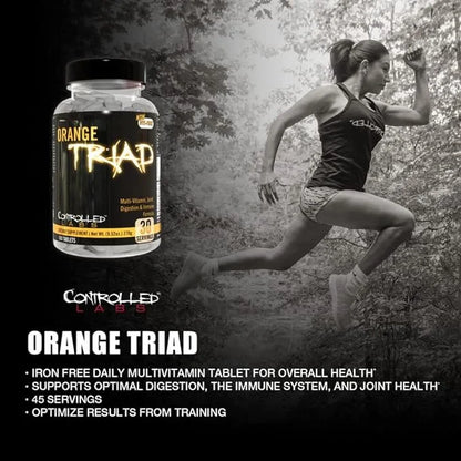 CONTROLLED LABS Orange Triad Daily Multivitamin, 45 serv