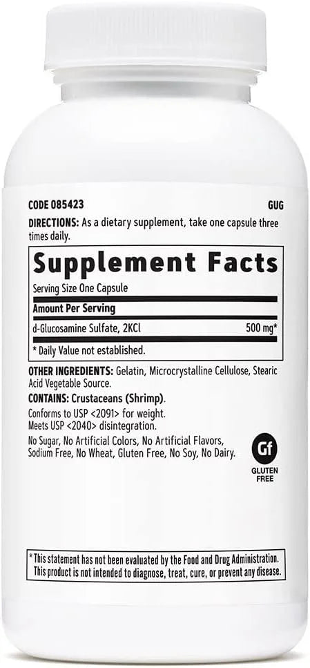 GNC Glucosamine Sulfate 500 mg 90 Capsules (90 Servings)