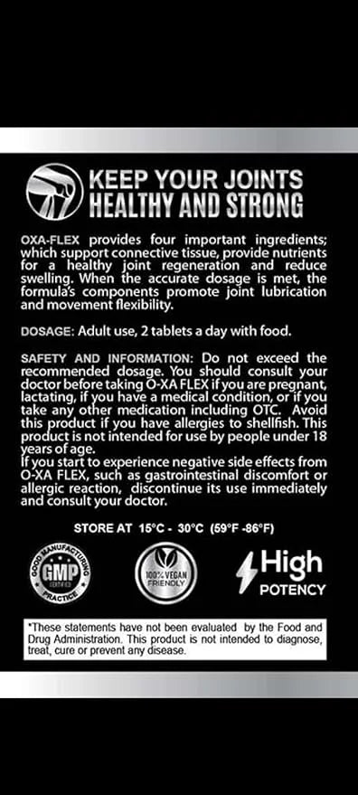 Glucosamine chondroitin msm hyaluronic Acid Oxa-Flex 90 tab