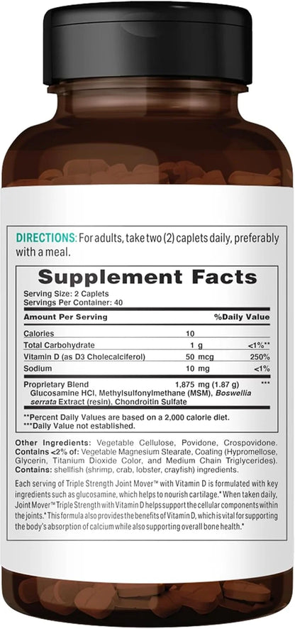 Vitamin World Triple Strength Joint Mover 80 Caplets,
