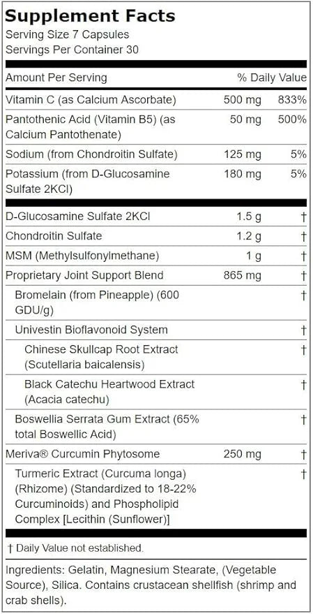 Lindberg Ultra Joint Support Supplement 210 Capsules