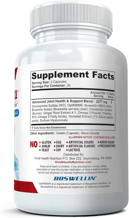 (3 Bottles) Maximum Strength Joint Health 60ct Each