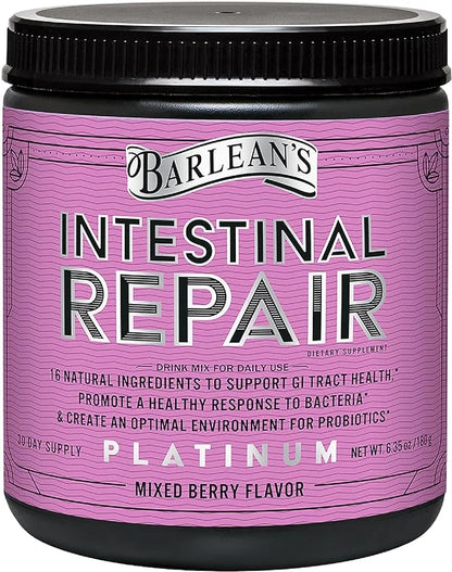Barlean’s Intestinal Repair Gut Health Powder 16 Digestive 6.35 oz