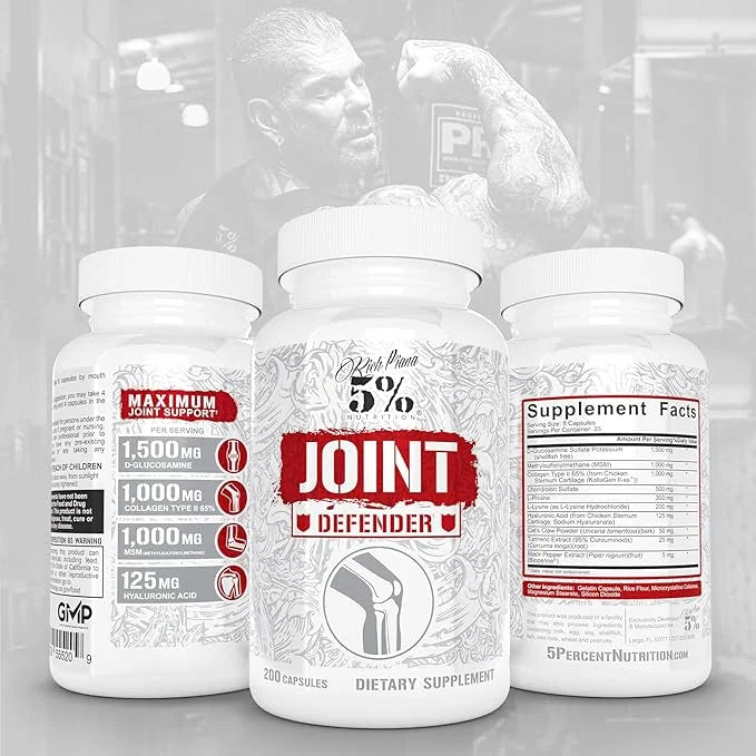 5% Nutrition Rich Piana Joint Defender 200 Capsules, 25 Servings