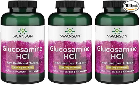 Swanson Glucosamine Hcl 1500 Milligrams 100 (3 Pack)