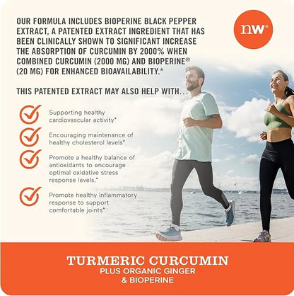 NatureWise Curcumin Turmeric 2250mg 95% Curcuminoids 500mg - 360 Capsules[4-Month Capsules[4-Month Supply]