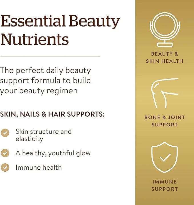 Solgar Skin, Nails & Hair, Advanced 120 Tablets 60 Servings