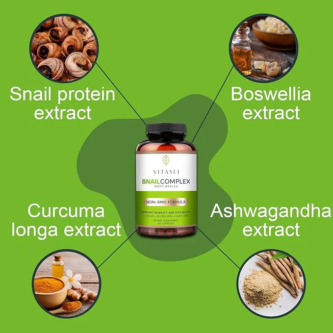 Snail Complex with Glucosamine, Chondroitin, MSM, 60 Capsules 3)