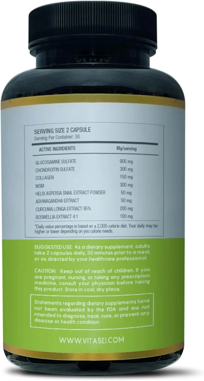 Snail Complex with Glucosamine, Chondroitin, MSM, 60 Capsules