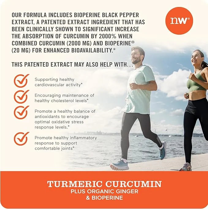 NatureWise Curcumin Turmeric 2250mg 95% Curcuminoids [2 Month 180 Count]