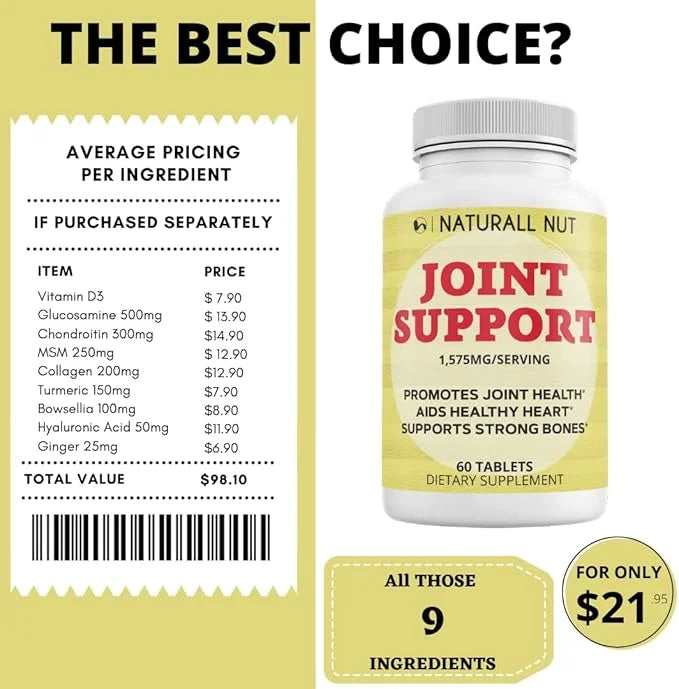 High Potency Joint Support Formulation, Antioxidant 60 Tablets
