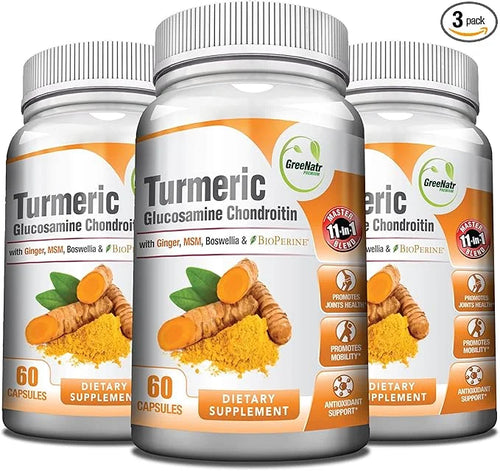 Turmeric Curcumin with Black Pepper 180 Capsules (3 Bottles)