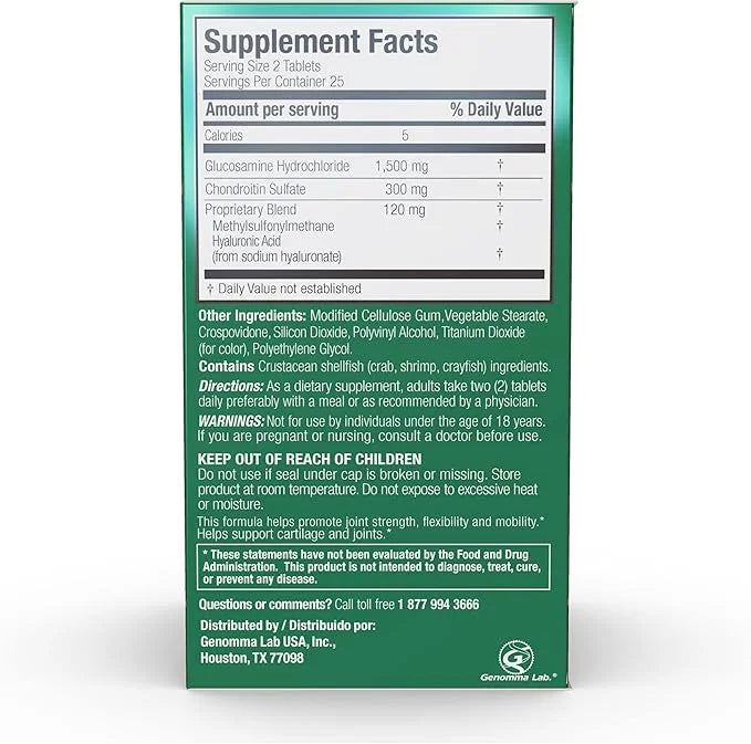 X Ray High Potency Joint Health 1500mg, Chondroitin 300mg, MSM 120 mg, 50 Count, 3