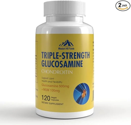 Glucosamine + Chondroitin + MSM 3-in-One 120 Count 8 Month
