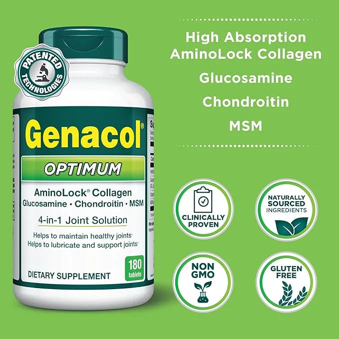 Genacol Glucosamine, Chondroitin, MSM and Collagen 180 Tablets
