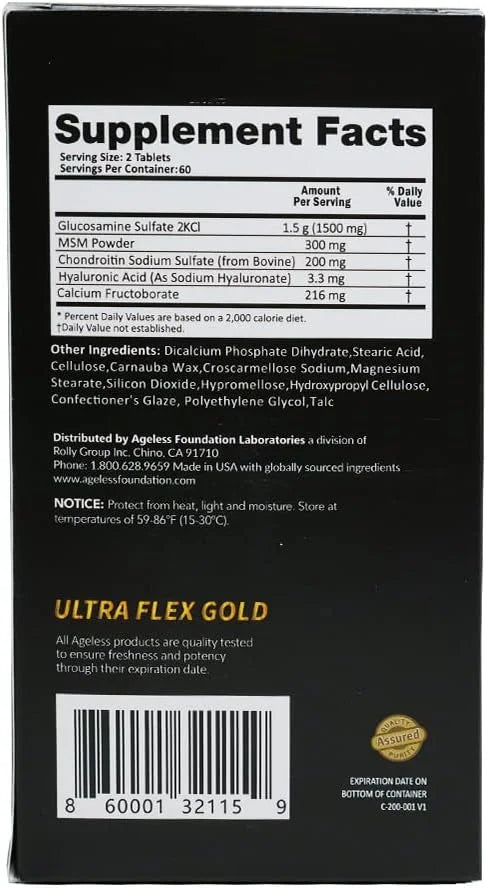Ageless UltraFlex Gold Joint Health 120 Count