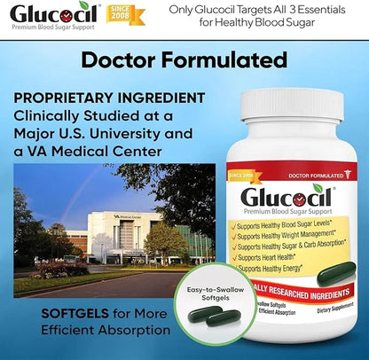 Glucocil – Premium Blood Sugar Support 2 Million 3 Essentials 2008, with