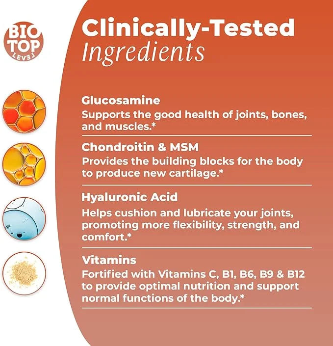 Liquid Glucosamine, Chondroitin, MSM, Biotin, Hyaluronic