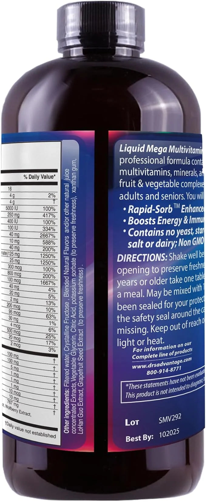 Drs Advantage - Liquid Mega MultiVitamins 32oz [Health