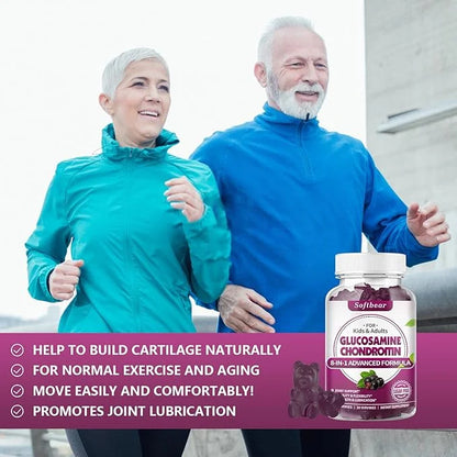 Glucosamine Chondroitin Gummies Sugar Free, Extra 120 Count