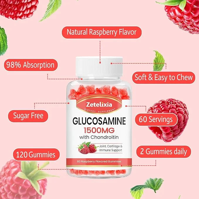 Glucosamine Chondroitin Gummies with MSM, Turmeric 120 Count