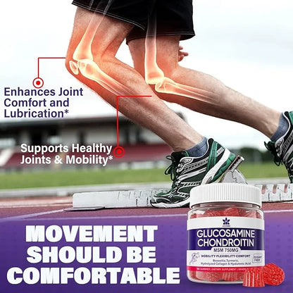 Glucosamine Chondroitin Gummies with MSM, Boswellia 120 Cts