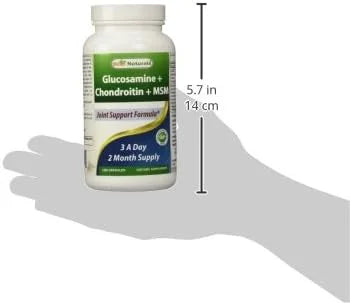 Best Naturals Glucosamine Chondroitin and MSM (Non-GMO) 180 Count