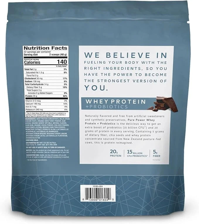 Dr. Mercola Pure Power Whey Gusset, 22 Servings (1 lb 15 oz),