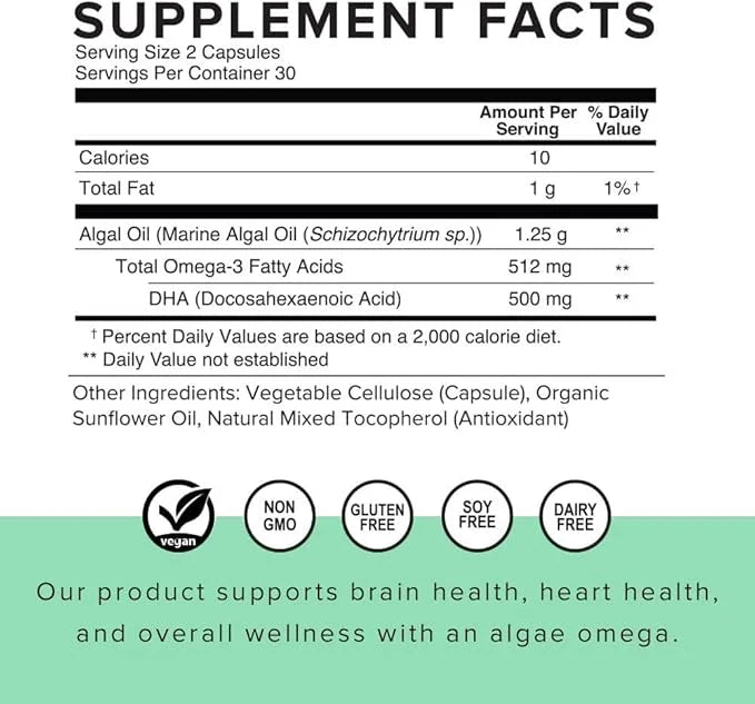 Truvani Algae Omega 3 30 Day