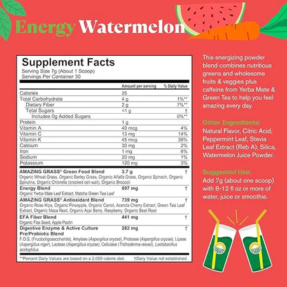 Amazing Grass Greens Superfood Energy: Greens 30 Servings
