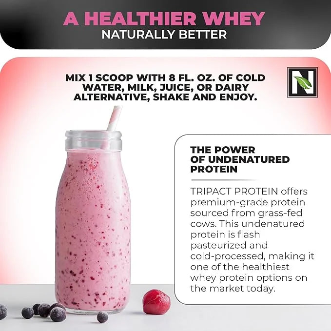 TRIPACT Protein Powder, Superberry 7-in-1 Meal 40 Servings