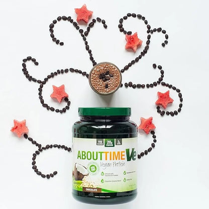 About Time Natural Vegan Protein Chocolate 2lb 24g Protein, 32 Servings