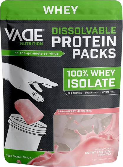 VADE Nutrition Dissolvable Protein Packs 30 Servings