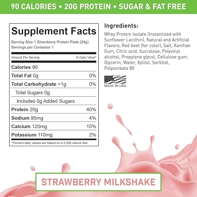 VADE Nutrition Dissolvable Protein Packs 30 Servings