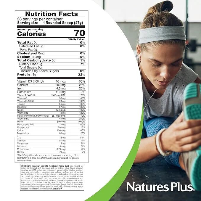 Natures Plus Energy Shake 1.7 lb 16 Grams 28 Servings