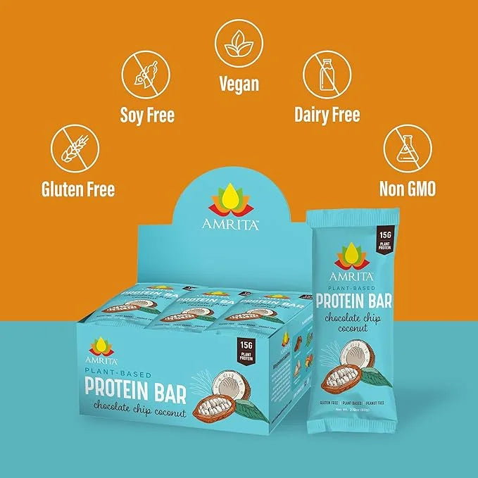 AMRITA Chocolate Chip Coconut Vegan Protein 15g of