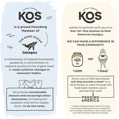 KOS Calming Blue Spirulina Blend- USDA 28 Servings