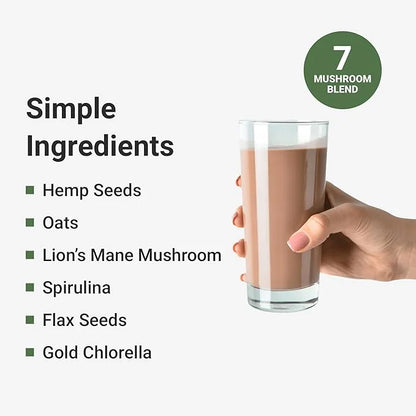 ACTIVATEDYOU Superfood Protein Shake -Vegan Plant 7 Mushroom (15 Servings)