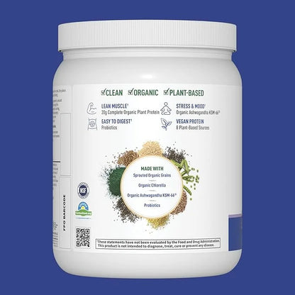 Garden of Life Functional Protein Stress Relief 20g Organic KSM-66, Vegan 14 Servings