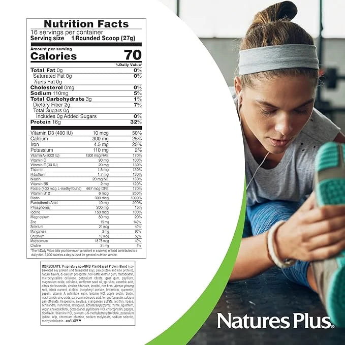 Natures Plus Energy Shake 0.95 lb 16 Grams 16 Servings