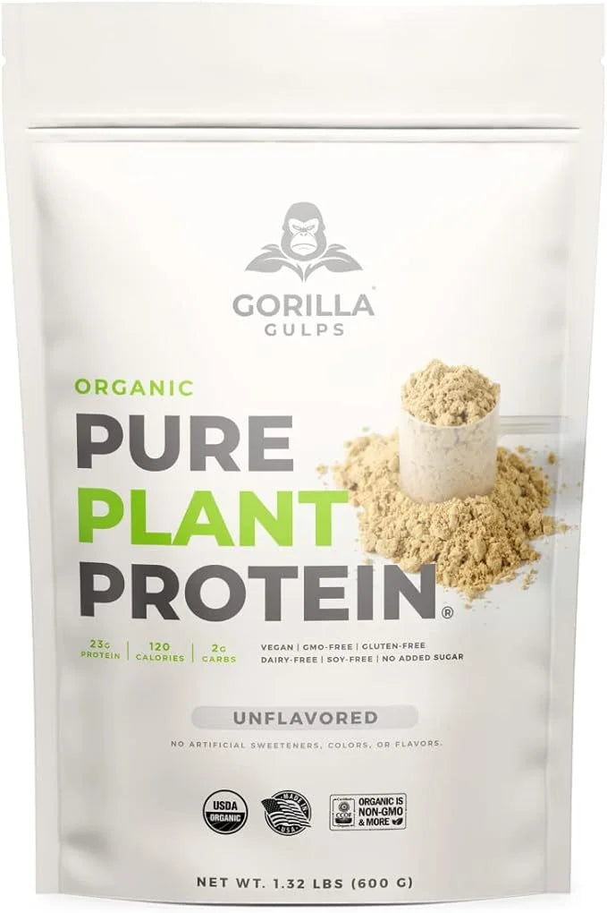 100% Organic Pure Plant Protein Powder 20 Servings