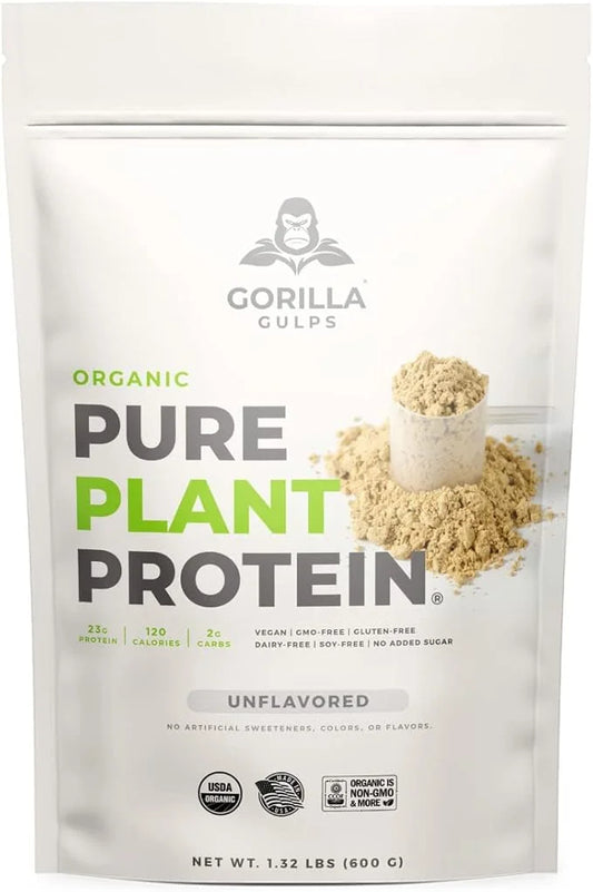 100% Organic Pure Plant Protein Powder 20 Servings
