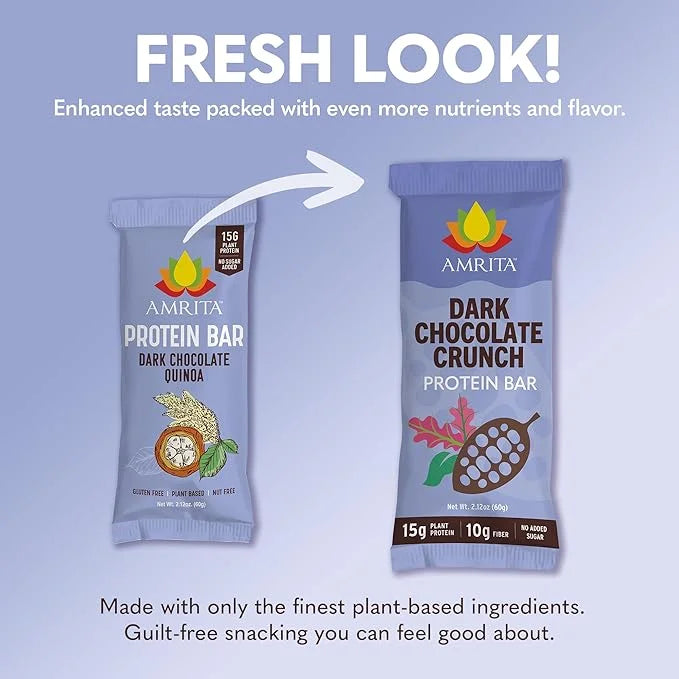 AMRITA Dark Chocolate Quinoa Vegan Protein 15g Plant