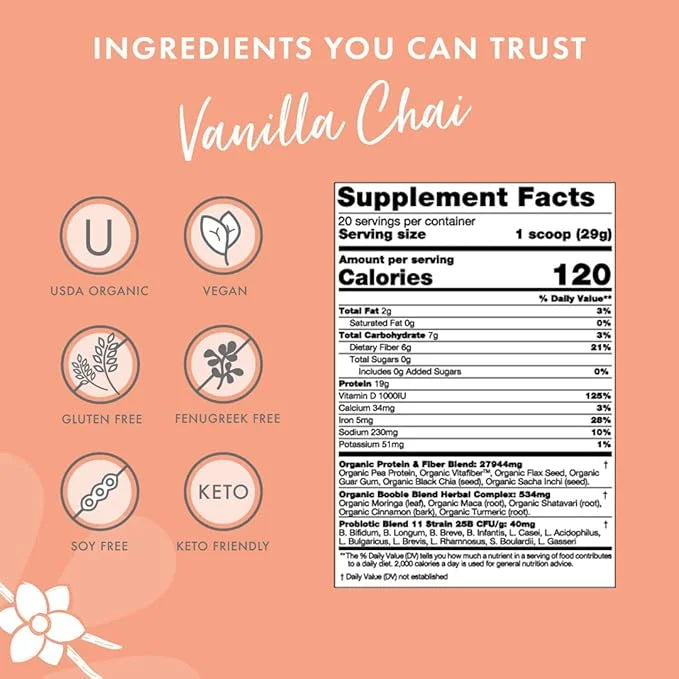 Boobie Body Superfood Protein Shake (20.5oz, 1 1 Tub)