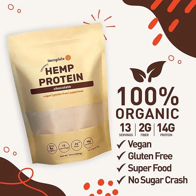Hemp Vegan Protein Powder for Heart 9 Essential 10 ounces)