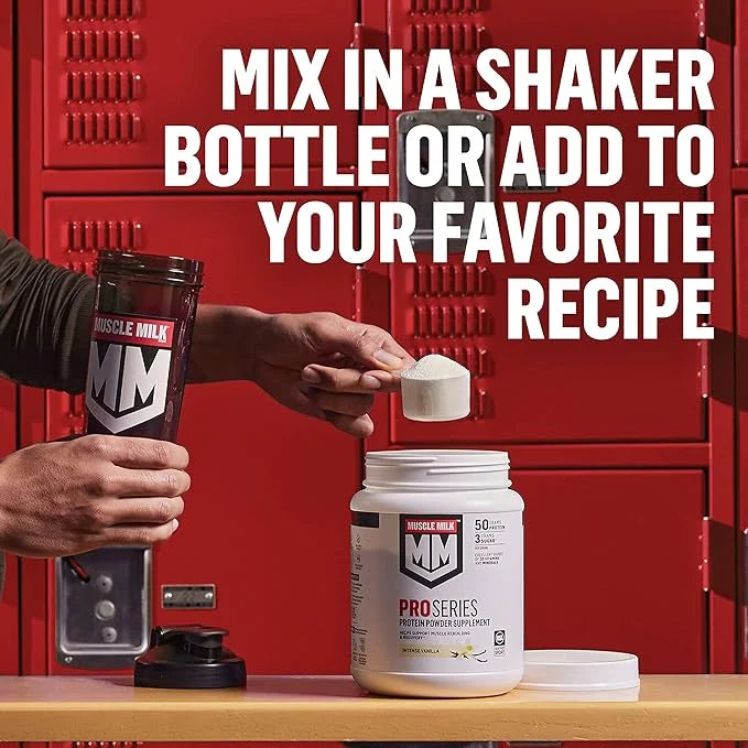 Muscle Milk Pro Series Protein Powder 5 Pound, 28 Servings, 50g Protein, 3g Sugar, 20 Vitamins